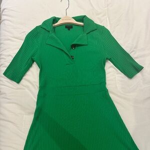 Green A-line Dress